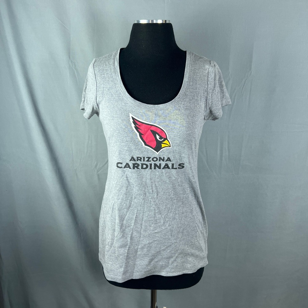 Arizona Cardinals Football Team T Shirt Womens Medium Gray Team Apparel NFL